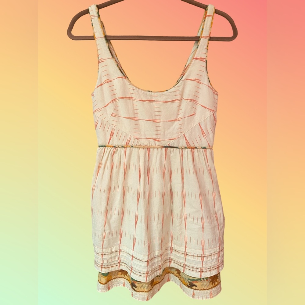 Free People New Romantics Southwestern Sleeveless Embroidered Mini Dress -Size 4